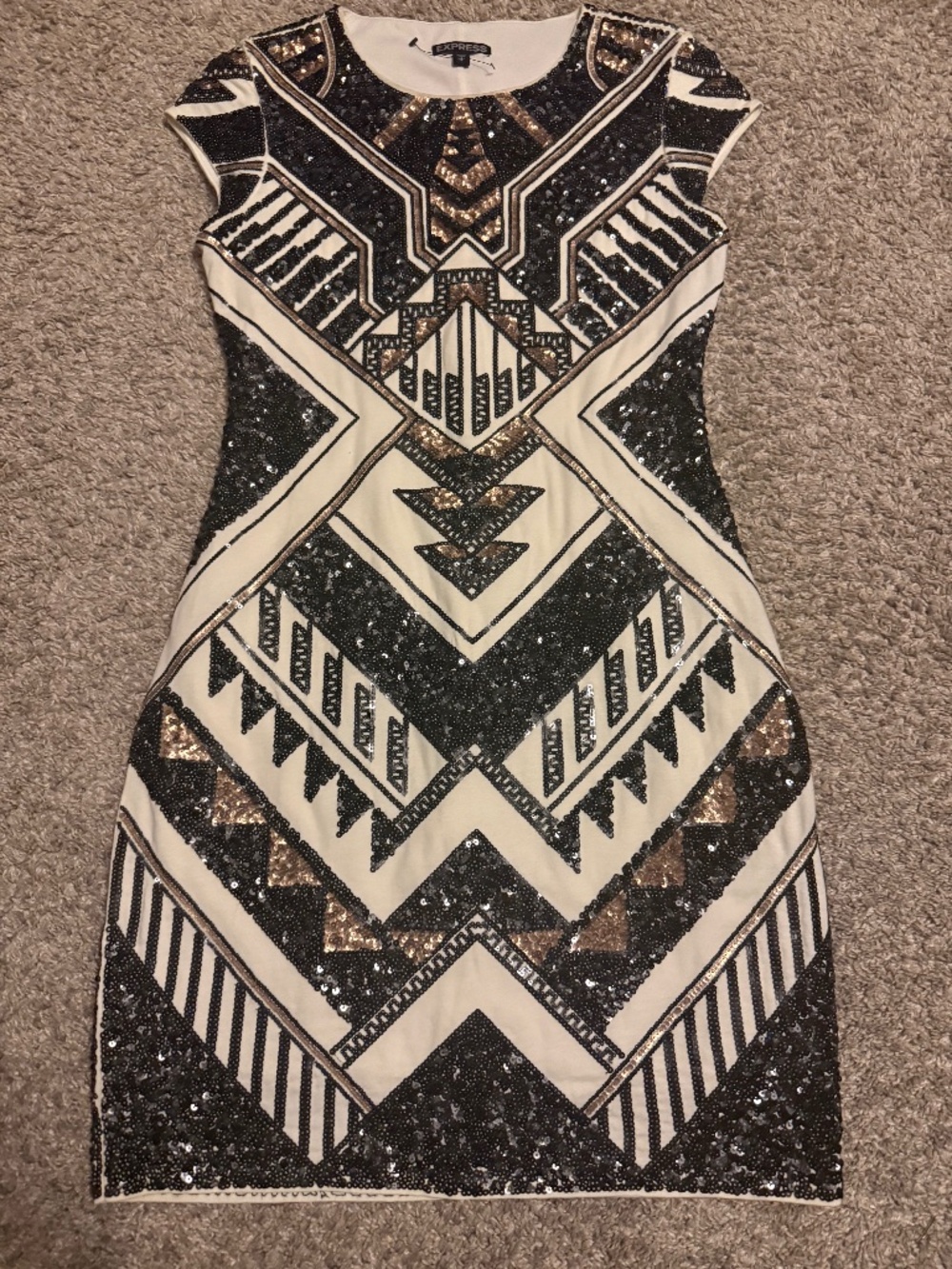 Express sequin dress